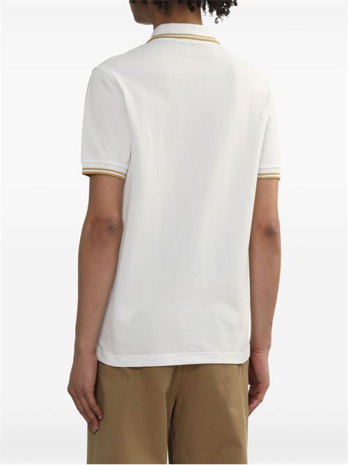Polo manica corta con doppio bordino e logo ricamato FRED PERRY | M3600Y53